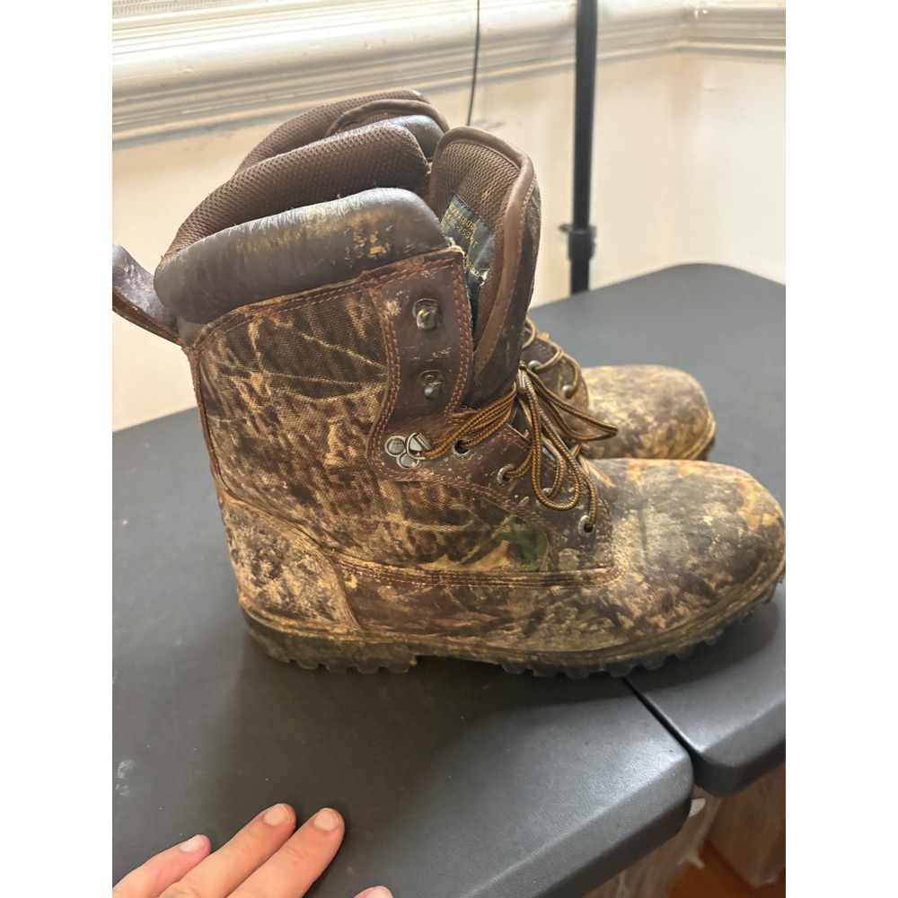Pro Line Mens Camo Hunting Boots 800g Thinsulate Ultra Oil Resistant Size 10